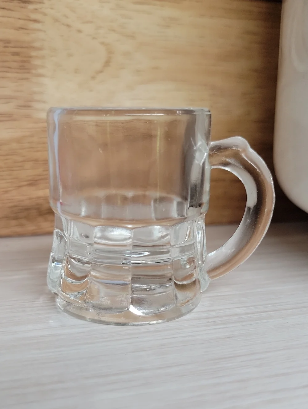 Heavy Clear Glass Mini Beer Mug - Classic Style